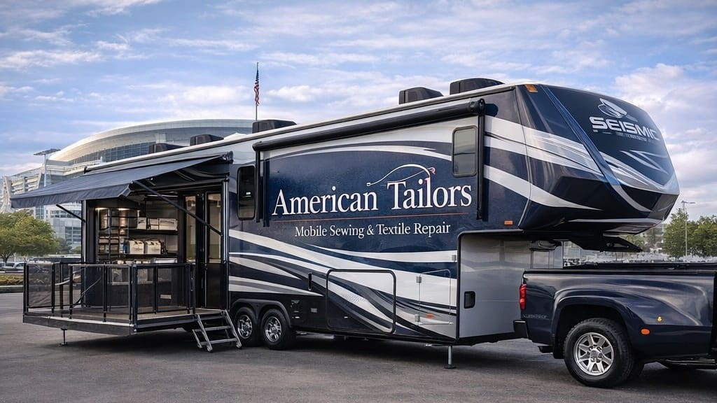 Concept design for an ATSA mobile sewing and textile training lab